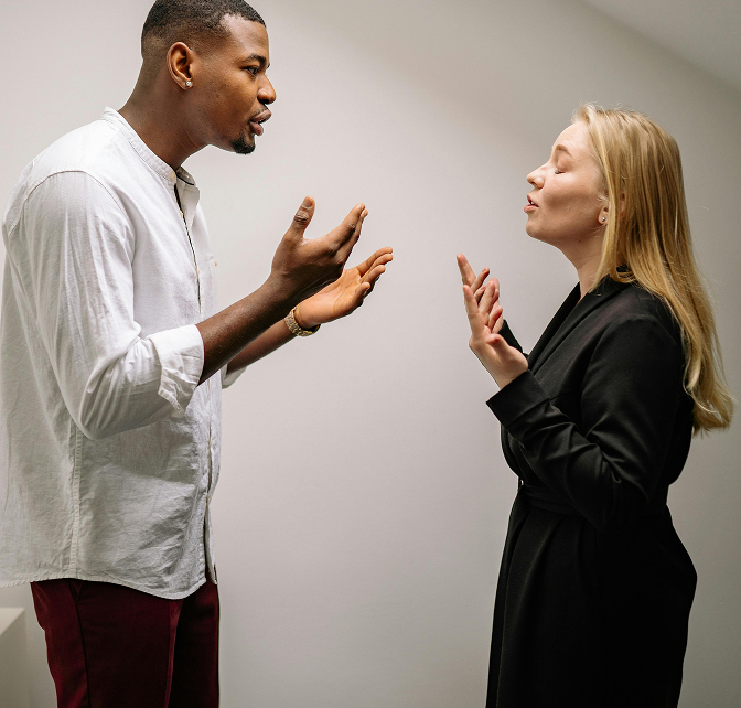 Couple in an argument